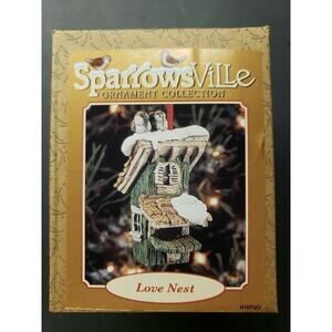 Lowell Davis Sparrowsville Christmas Ornament Ertl New in Box Love Nest U10